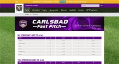 Desktop Screenshot of carlsbadsoftball.org